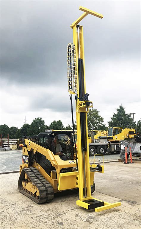 skid steer drill mast|mast skid steer attachments.